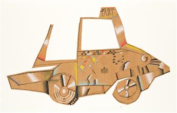 SAUL STEINBERG (1914-1999) Taxi Cab. Design for a play prop.